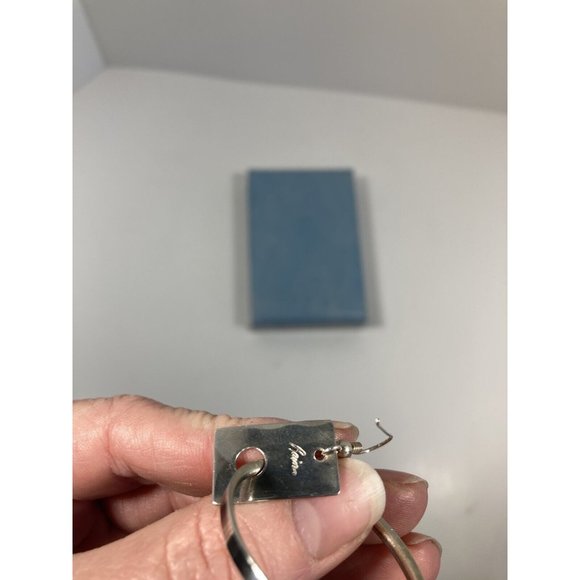 Rain Earrings Silver Dangle Drop Womens 2 Inch Drop Earrings - Picture 8 of 9